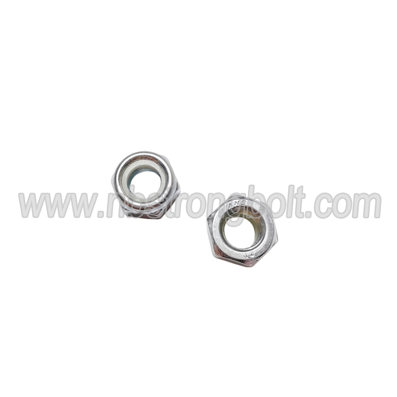 DIN985 Hex Nylon Nuts Class 10 With White Nylon