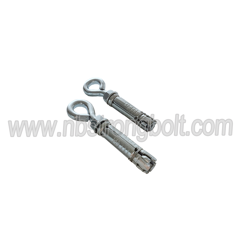 4PCS Heavy Duty Shell Anchors with O Hook Bolt