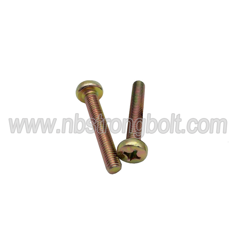 Machine Screw DIN7985 with YZP Cr3+