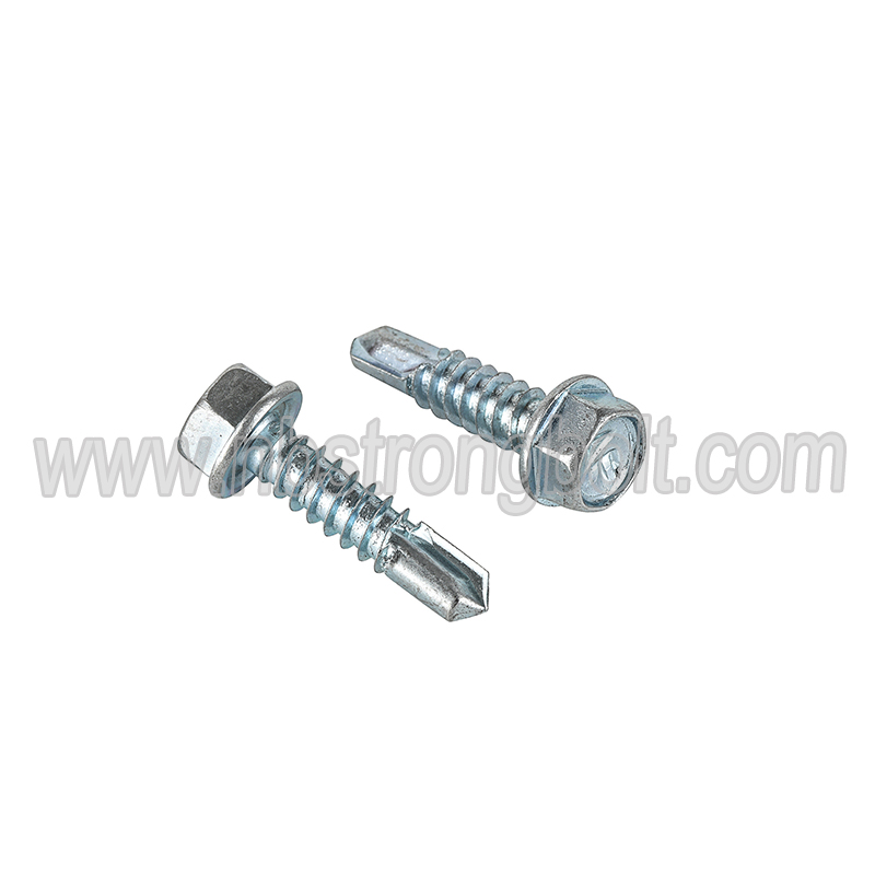 Hex Head Self Drilling Screw with Zinc