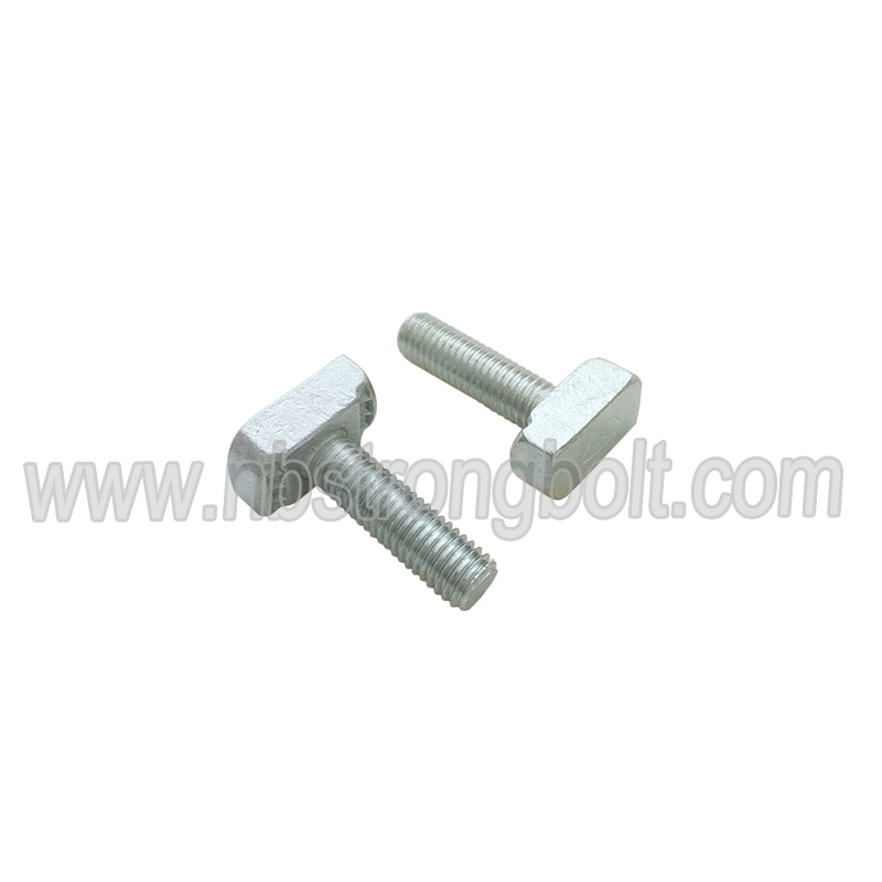 Customized T Head Bolt Galvanized Carbon Steel Zinc Plated
